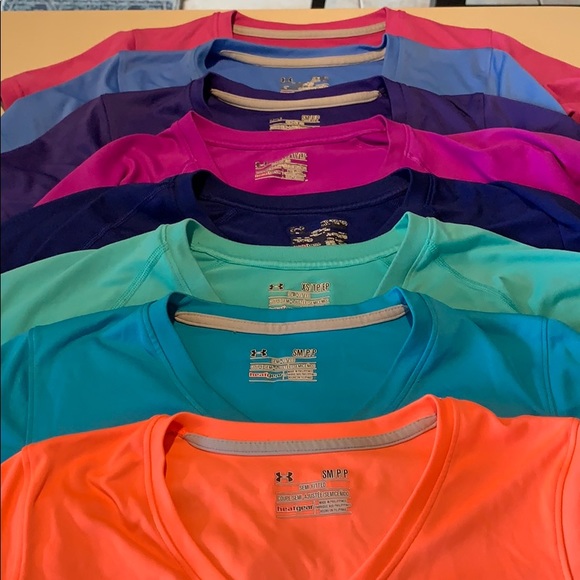 ❌SOLD Under Armour sports shirts set of 8 - Picture 1 of 5